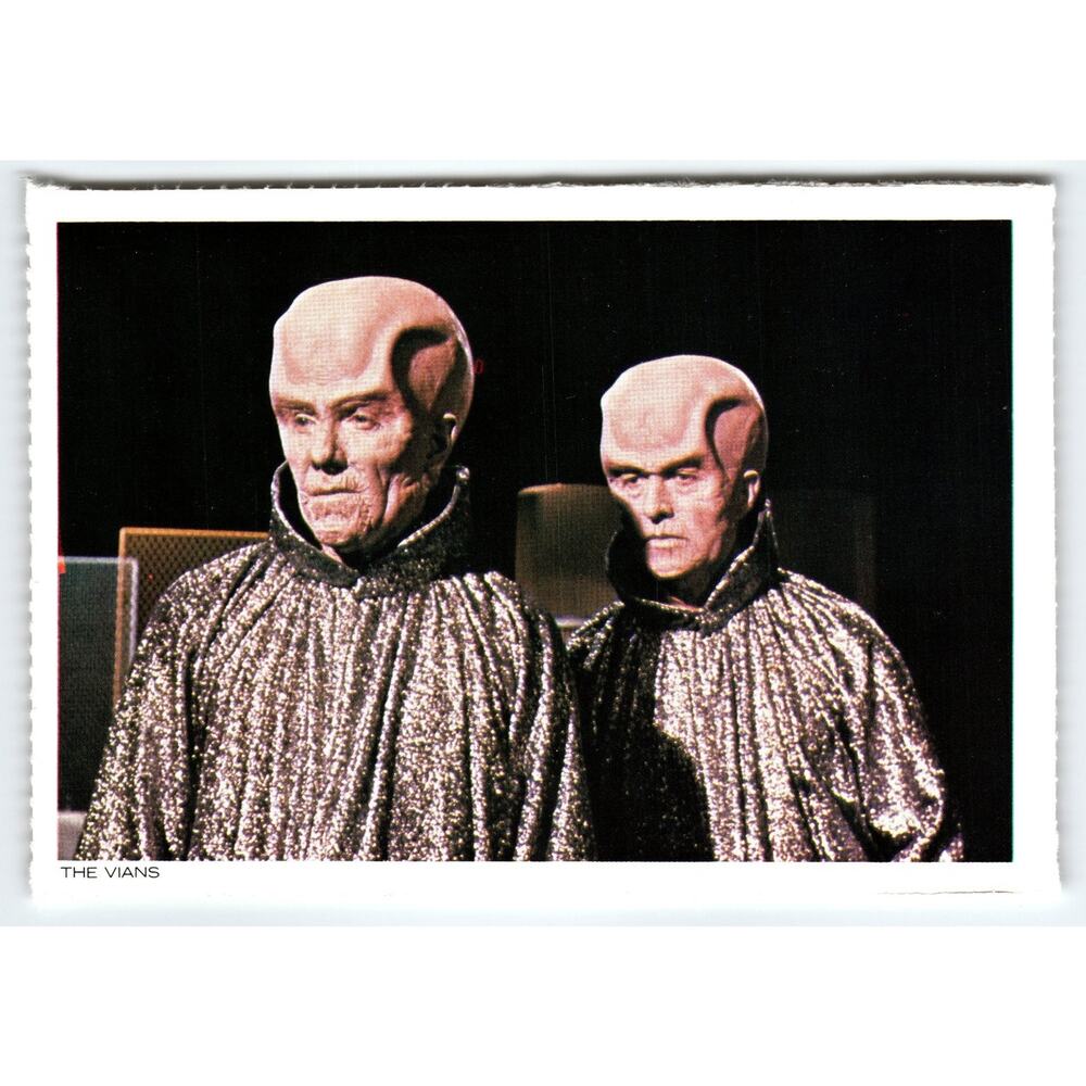 1977 Star Trek The Vians Chrome Postcard from The Empath Episode